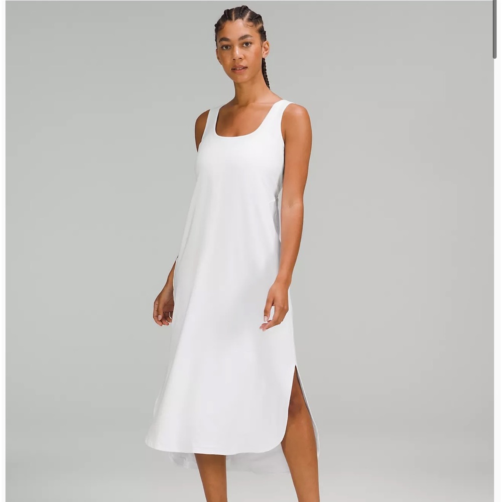 Pima Cotton Open Back Midi Dress